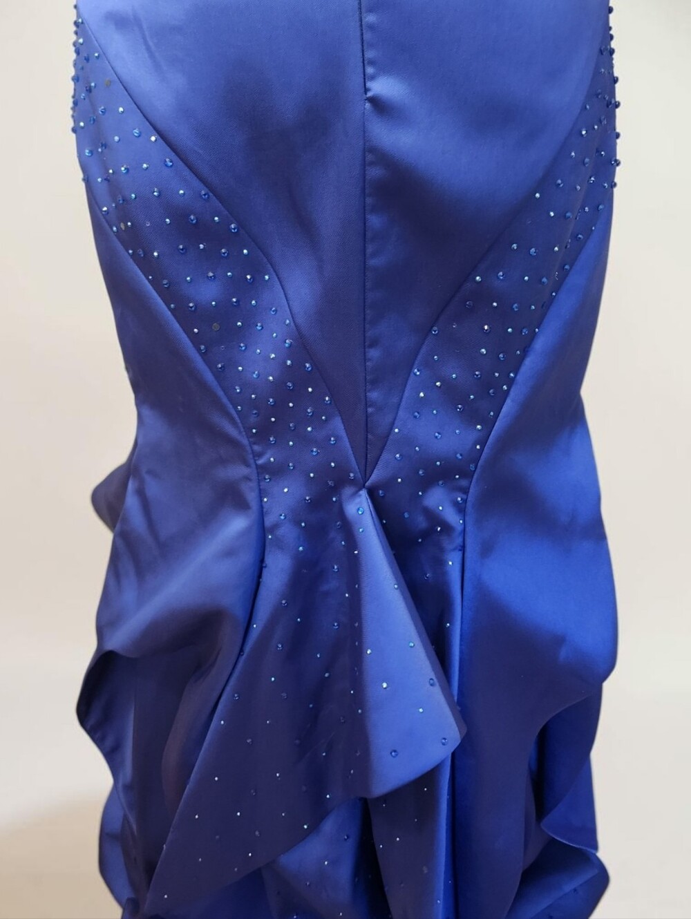 MAC DUGGAL Royal Blue Strapless Mermaid Evening Gown - Size XS - Picture 7 of 13